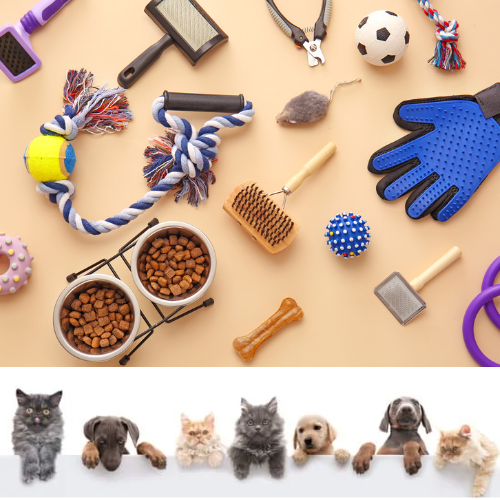 Pets, pet toys, pet food, pet care